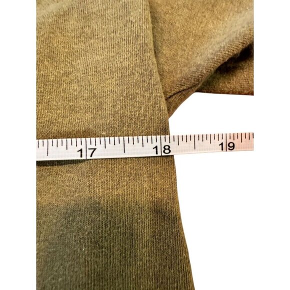 Army Green Crop Tee Ireland Erin Go Bragh Short Sleeve Distressed Cotton‎ Medium - Picture 7 of 8